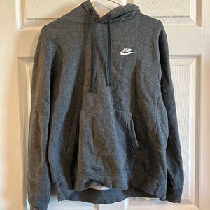 Nike Men's Gray Hoodie Sweater